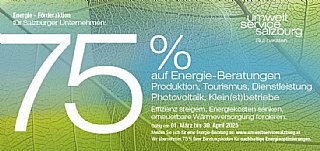 Energie-Förderaktion für Salzburger Unternehmen, Gemeinden, Institutionen von 01. März bis 30. April 2025! © uss