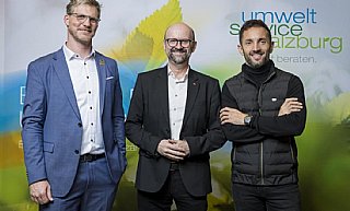 Unsere Speaker vlnr.:Manuel Moser (Palfinger), Günter Pauritsch (AEA) und Walter Kreisel (neoom) © uss_neumayr