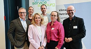 v.l.n.r. vorne: Manfred Rosenstatter, Anita Wautischer, Barbara Weichsel-Goby, Günter Pauritsch | hinten: Daniel Reiter, Alexander Rehbogen © Neumayr_uss